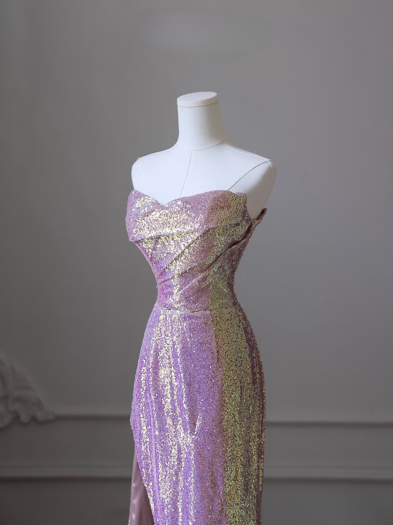 Elegant Mermaid Sweetheart Pink Sequin Slit Amazing Prom Dress Inspiration Ideas Prom Inspo Gowns Graduation Dress AU047