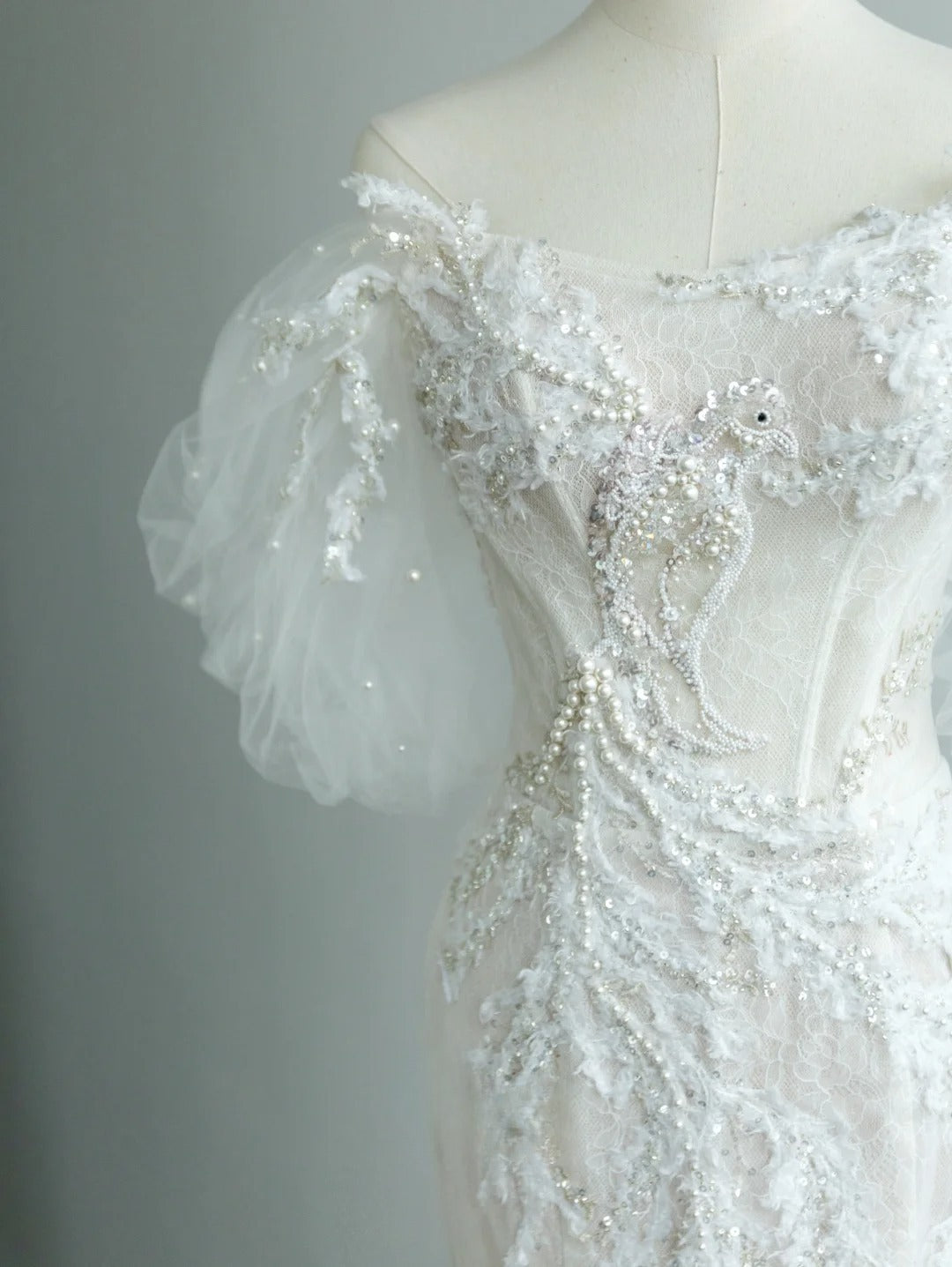 Beautiful Mermaid Off The Shoulder White With Lace Appliqued Groom Bride Gown Bridal Dress Modest Wedding Dresses RB7704