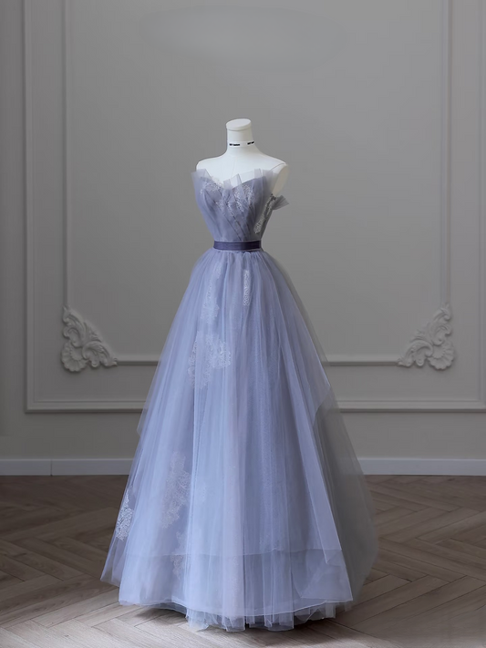 Modest Ball Gown Sweetheart Tulle Lavender Prom Dresses Inspiration Prom Dress Princess Party Birthday Graduation Dress AU123
