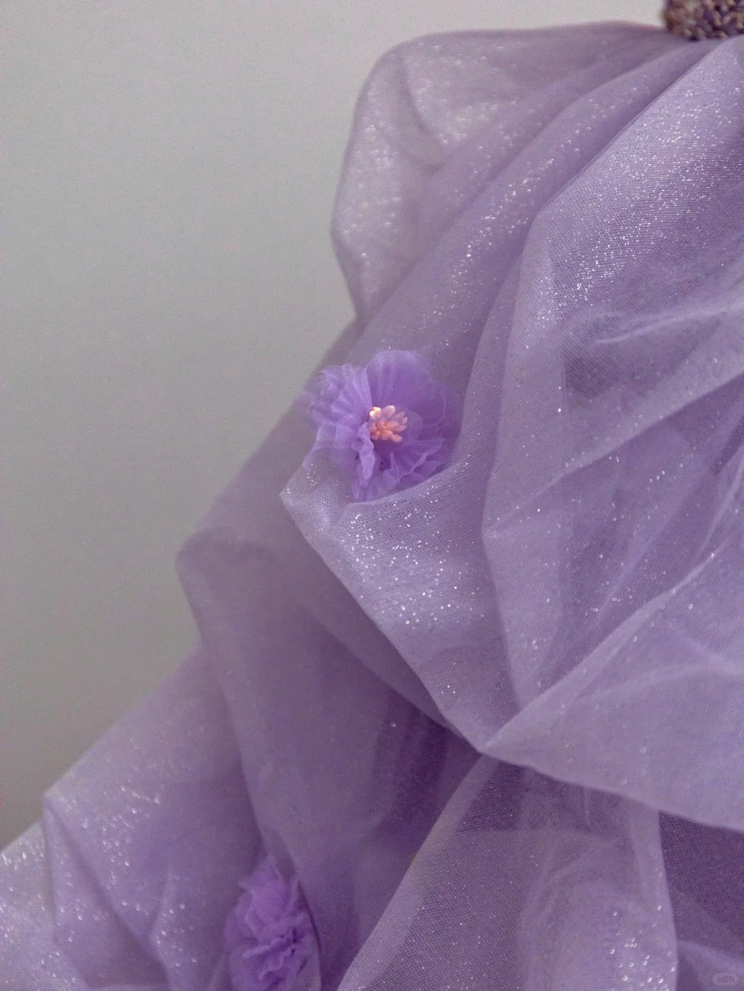 Charming Ball Gowns Strapless Lilac Sleeveless Tulle Poofy Long With Ruffled Quince Dress Sweet 16 inspo Quinceanera Dresses RB7717