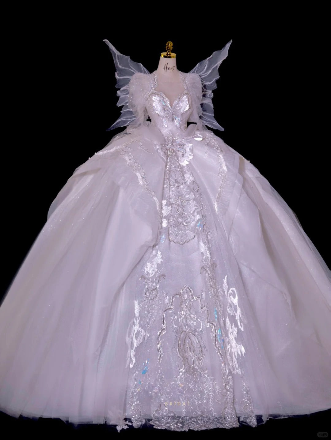 Fairy-tale Ball Gown Sweetheart With Sleeves Tulle Brides Gown Bridal Dress Wedding Dresses Style RB6615