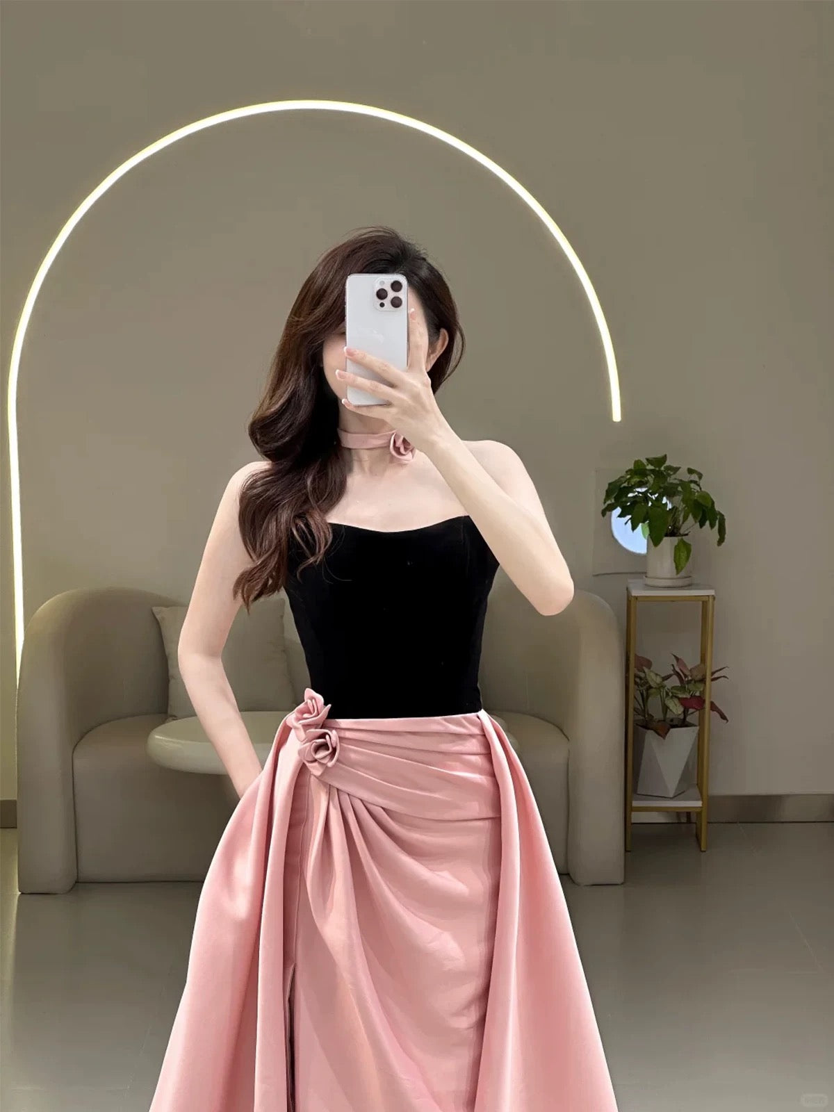 Sexy Mermaid Sweetheart Pink Satin Sleeveless Prom Dress Inspiration Long Party Formal Prom Dresses AU195