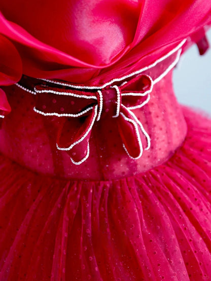 Ball Gown Off The Shoulder Red With Sleeves Prom Dresses Long Evening Party Formal Outfits RB6659