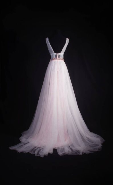 Vintage Ballkleider 90er Jahre A-Linie U-Ausschnitt Weiß Chiffon Spitze Langes Partykleid Inspiration Senior Dance Graduation Dresses AU591