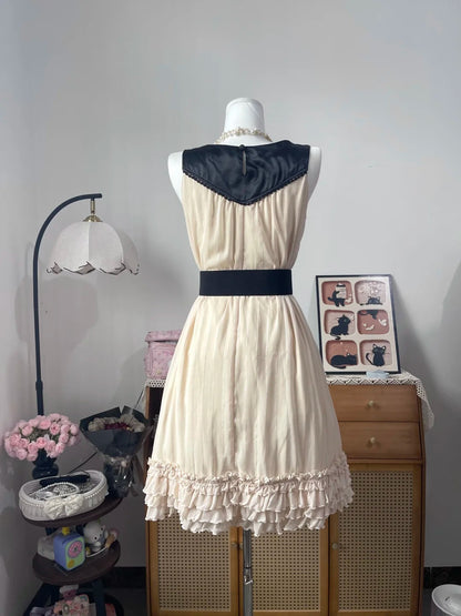 Vintage A Line Square Neck Champagne Chiffon With Flowers 16th Birthday Homecoming Dress Graduation Outfits RB6800