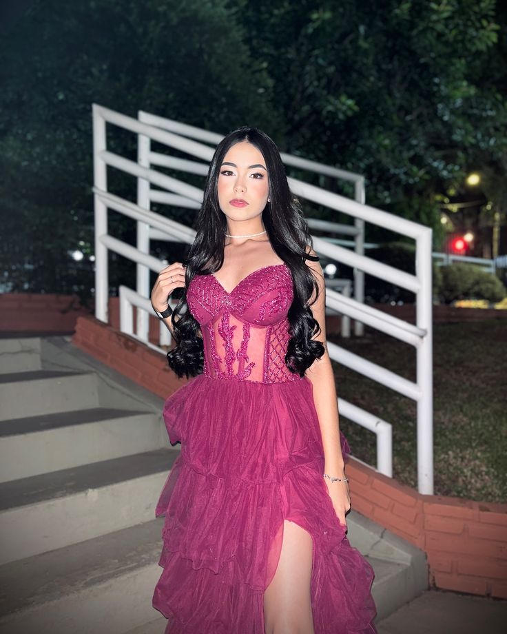 Charming Ball Gown Spaghetti Straps Pink Tulle Prom Dresses Inspiration Prom Dress Princess Graduation Dress B520