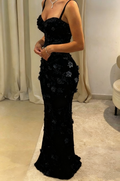 Bescheidene Meerjungfrau Spaghettiträger Hellhimmelblau Lange Ballkleider Partykleid 21. Geburtstag Outfits Abschlusskleid B626