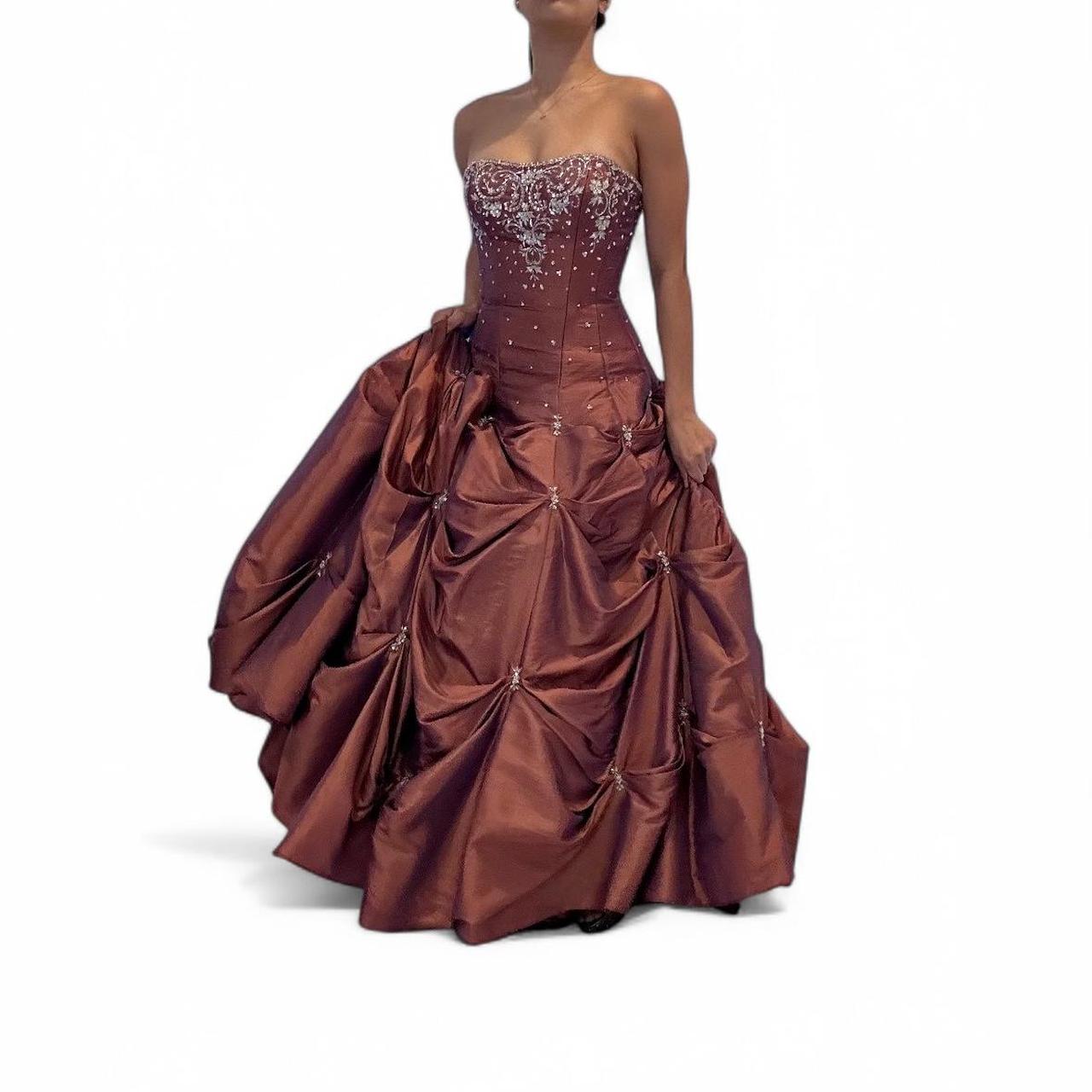 Vintage Ball Gown Strapless Taffeta Sleeveless 90s Classy Prom Dresses Inspiration Party Dress Princess Graduation Dress B646