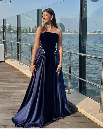 Burgundy Prom Dresses Inspiration Ball Gown Strapless Velvet Evening Gown Long Gala Formal Dress RC1490