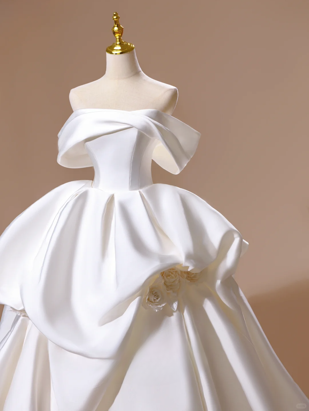 Prinzessin Ballkleid aus Satin, schulterfrei, weiß, langes Brautkleid, schöne formelle Brautkleider, niedlich, DH2813