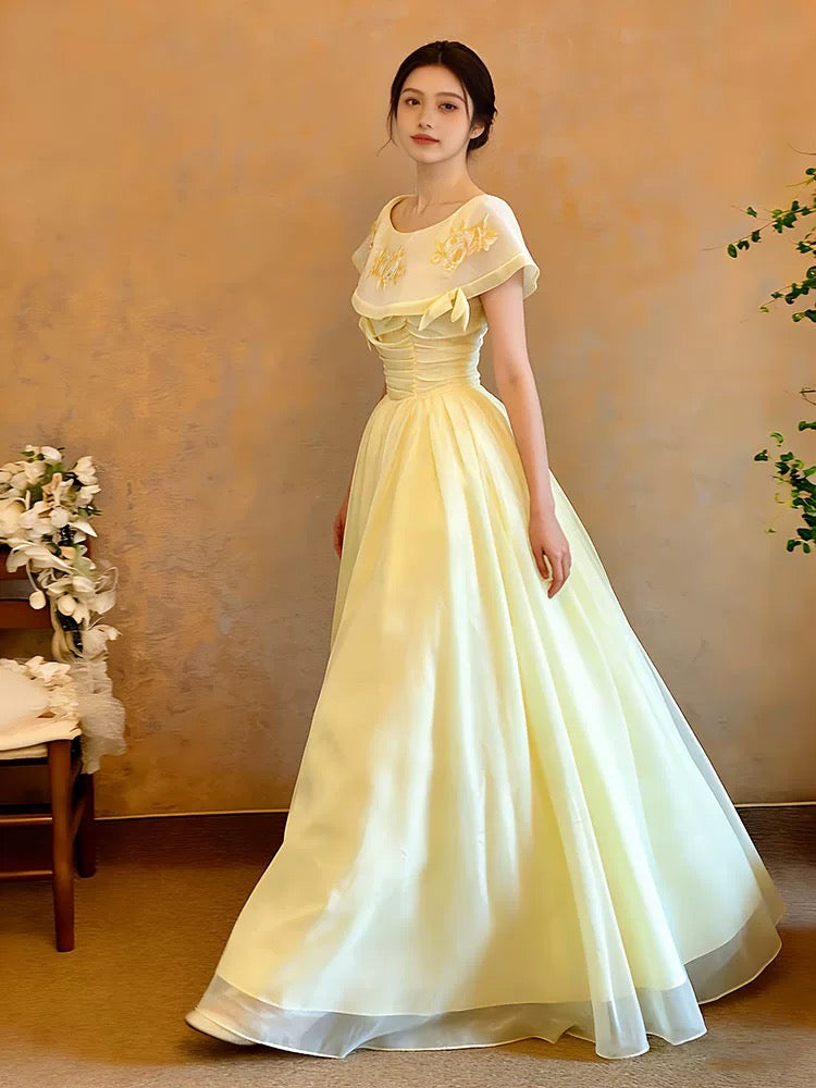 Sweet Ball Gown Off The Shoulder Yellow Sweet 16 Dresses Quinceanera Dress Long 15 Vestidos De Fiesta N4172