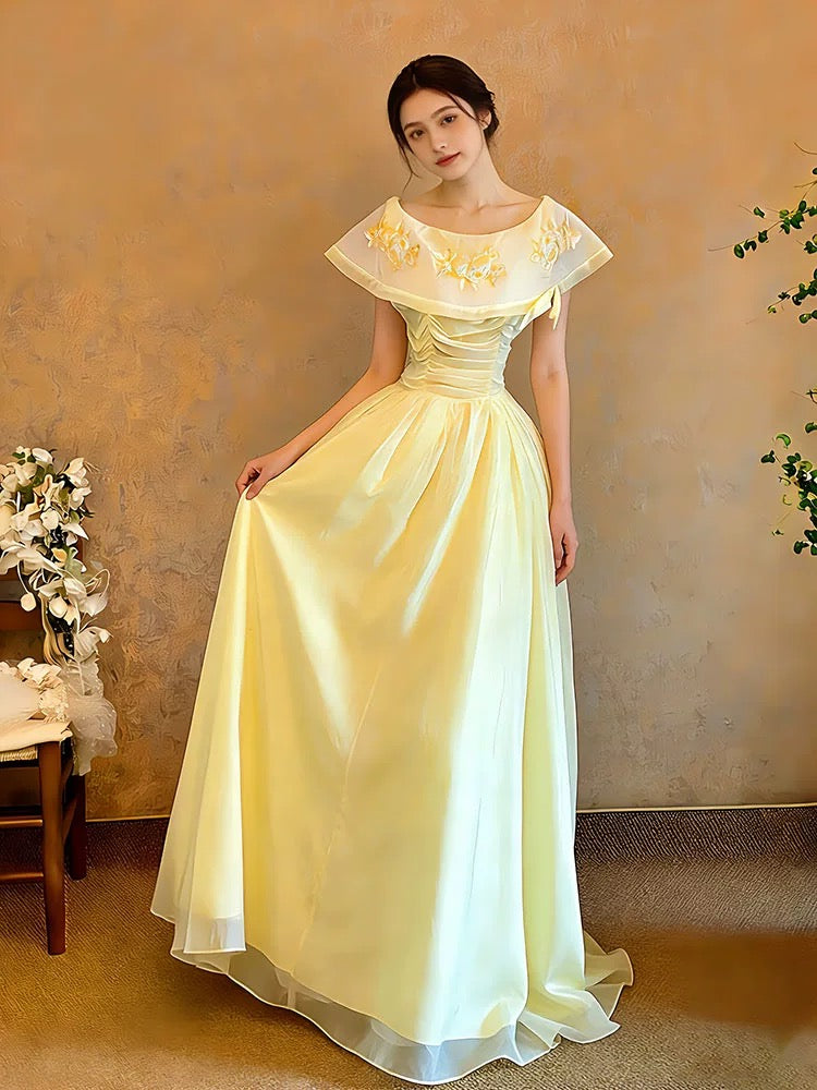 Sweet Ball Gown Off The Shoulder Yellow Sweet 16 Dresses Quinceanera Dress Long 15 Vestidos De Fiesta N4172