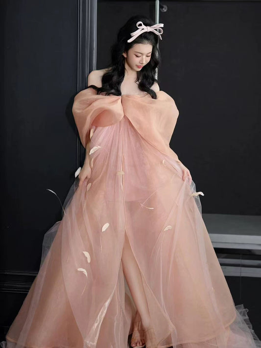 Cute Ball Gown Off The Shoulder Pink Tulle Sweet 16 Dresses Quinceanera Dress Long 15 Vestidos De Fiesta N2039