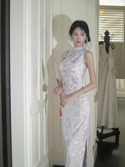 Robes de soirée de printemps Chic Fourreau Col Haut Dentelle Inspiration Invitées de Mariage N2183
