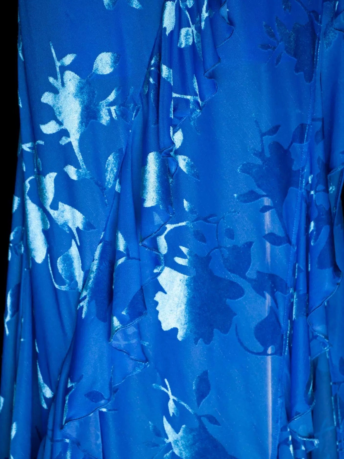 Simple Robe de bal sirène d'été bleu roi à fines bretelles pour femmes et adolescentes N2224