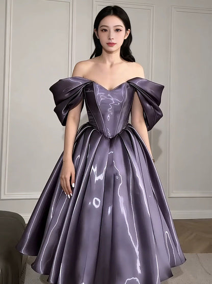 Magnifique robe de bal à épaules dénudées et à volants, idéale pour les lycéennes, les adolescentes et les jeunes filles. Robe de fin d'année N1682