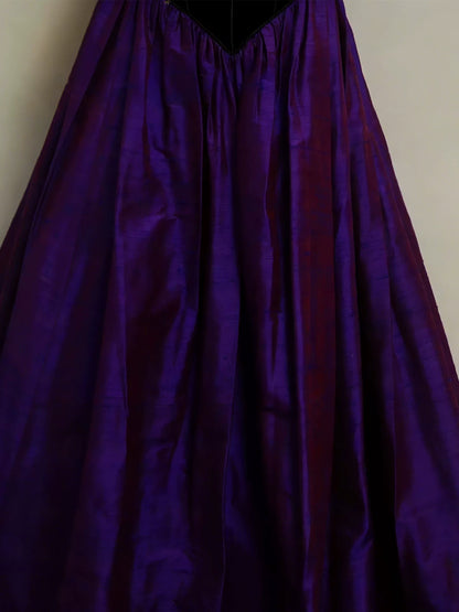 Magnifique robe de bal violette à épaules dénudées et volants, idéale pour les lycéennes, les adolescentes et les jeunes filles. Robe de fin d'année N1683