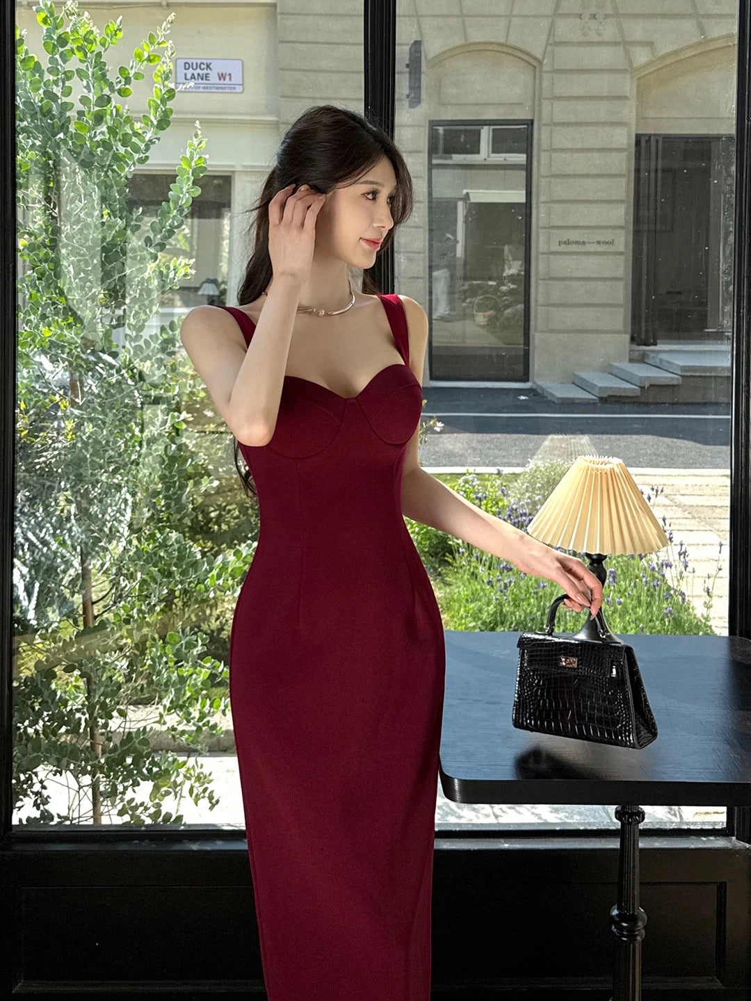 Delicate Mermaid Straps Burgundy With Slit Red Cruise Ship Formal Night Evening Dresses 17th Birthday Outfits RB5654
