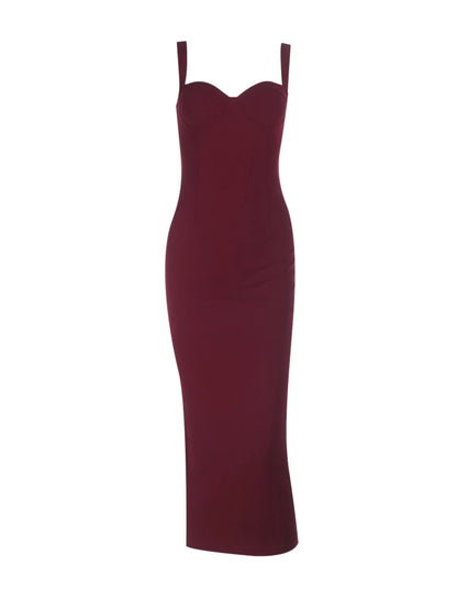 Delicate Mermaid Straps Burgundy With Slit Red Cruise Ship Formal Night Evening Dresses 17th Birthday Outfits RB5654