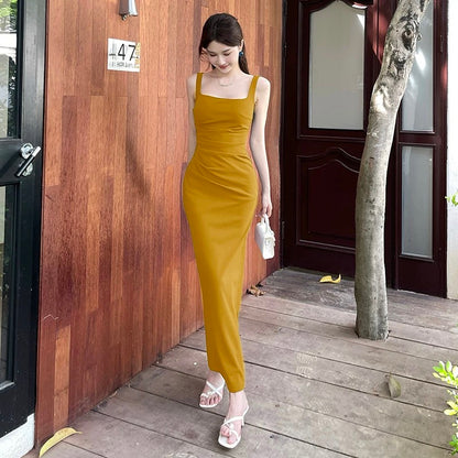 Dreamy Mermaid Square Neck Ankle Length Cruise Ship Formal Night Evening Dresses 18th Birthday Outfits RB5662
