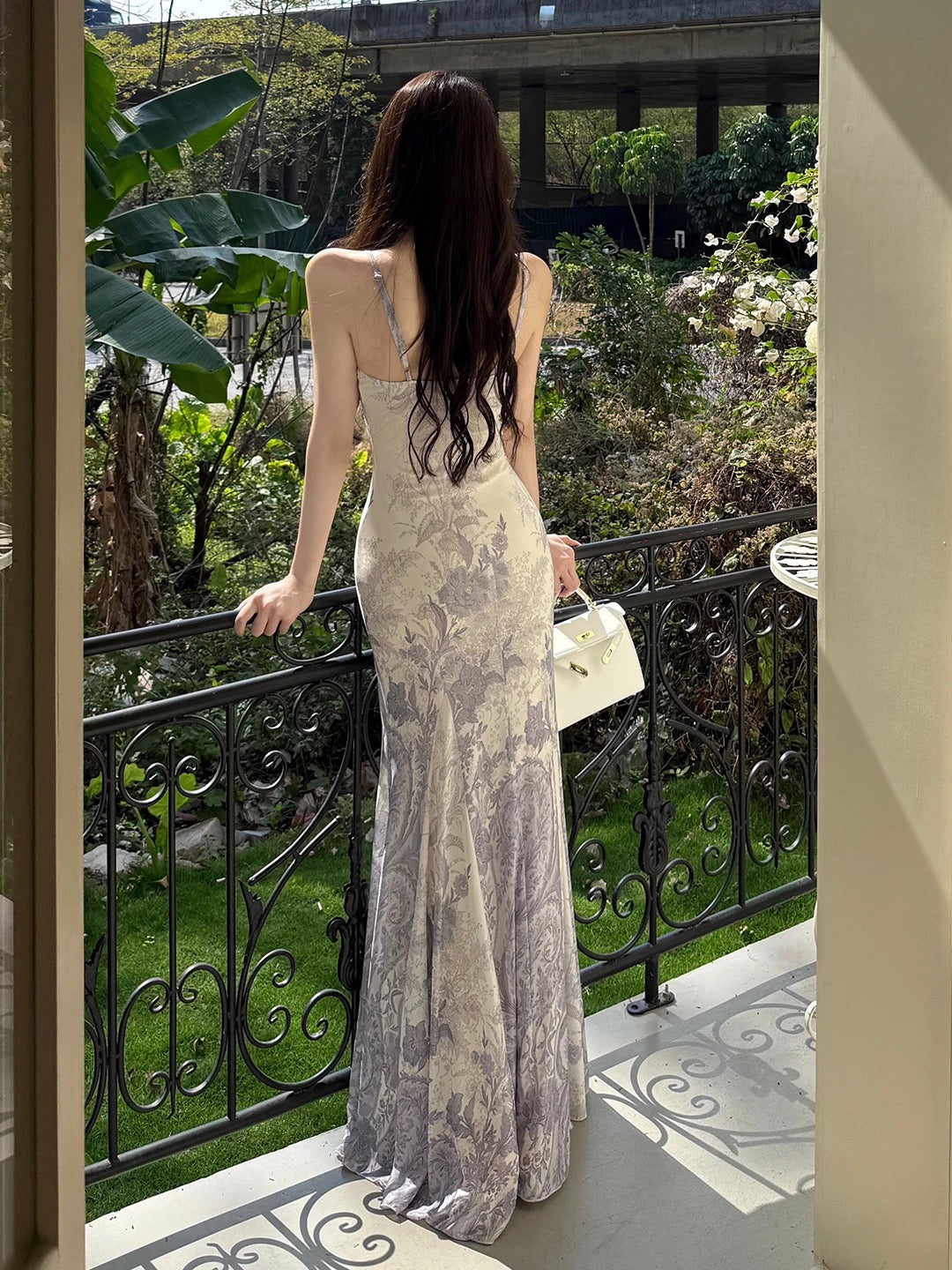 Sexy Mermaid Spaghetti Strap Floral Long Cruise Ship Formal Night Evening Dresses 19th Birthday Outfit RB5759