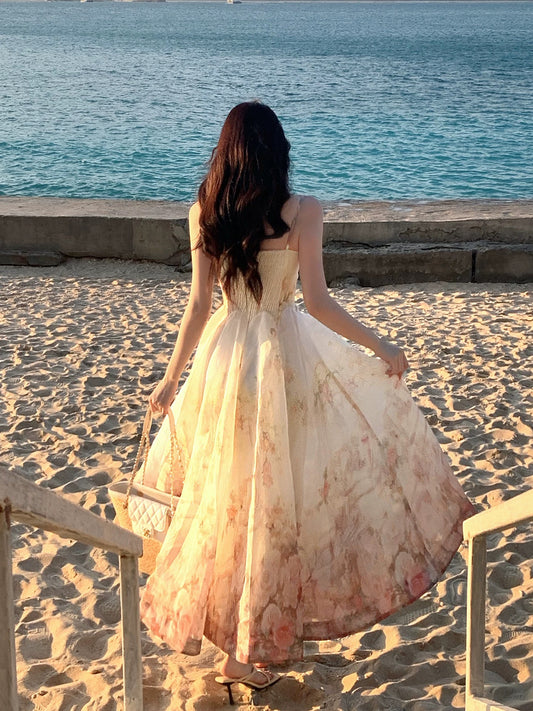 Pretty A Line Spaghetti Strap Pink Ankle Length Cruise Ship Night Prom Gown Party Dresses 19th Birthday Outfits RB5773