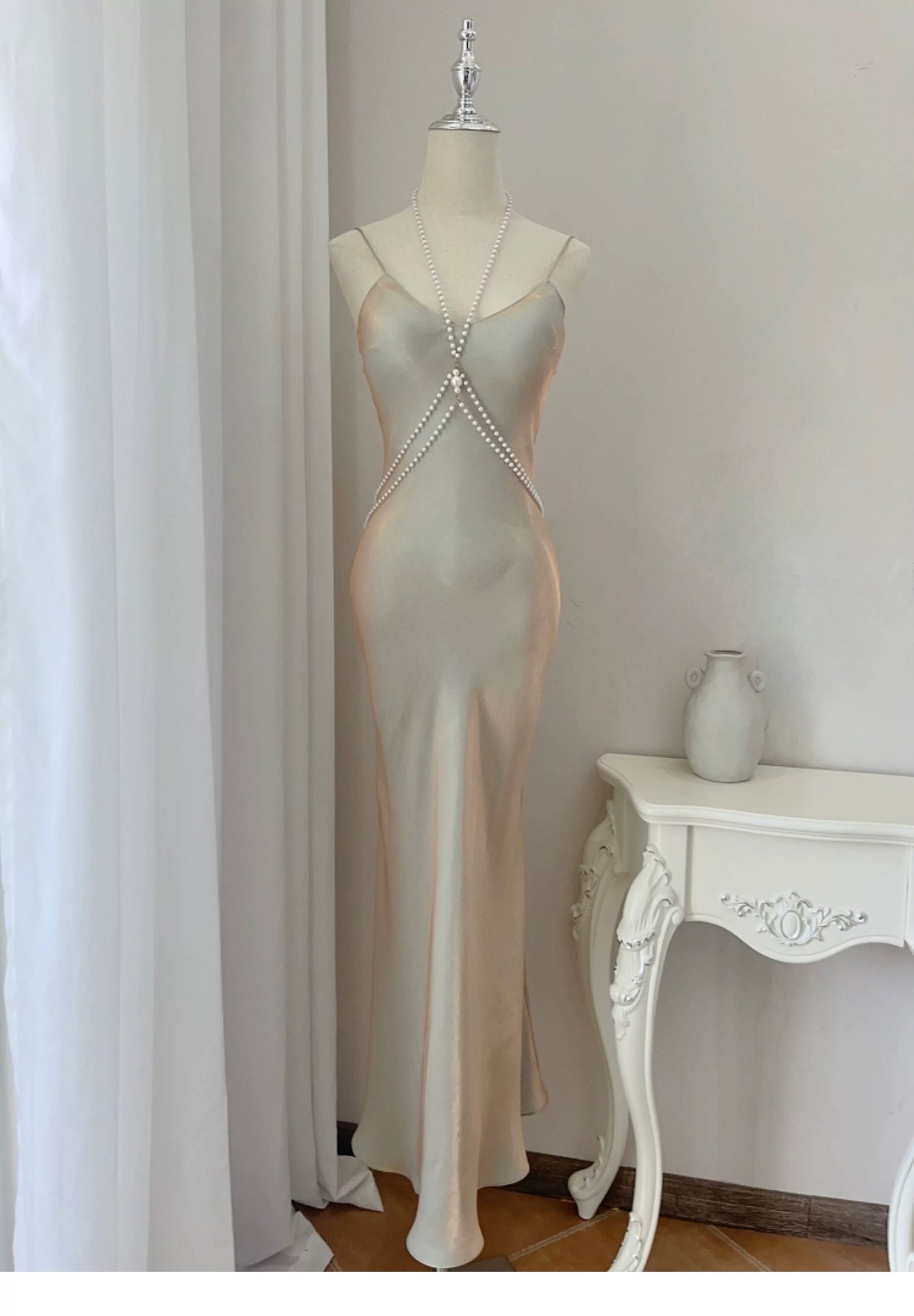 Simple Sheath Spaghetti Straps Semi Formal Summer Garden Beach Spring Event Outfits Wedding Guest Dresses RB4942