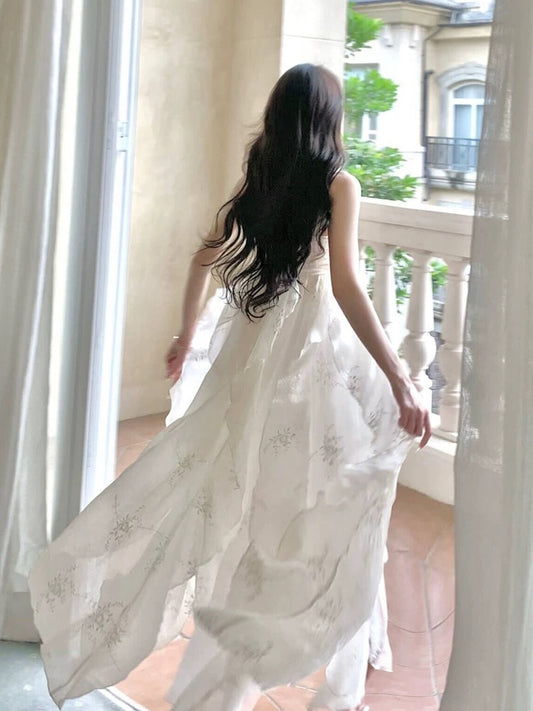 Artistic A Line Sweetheart Chiffon Outdoor Semi Formal Summer Garden Date Night Outfit Wedding Guest Dresses RB5029