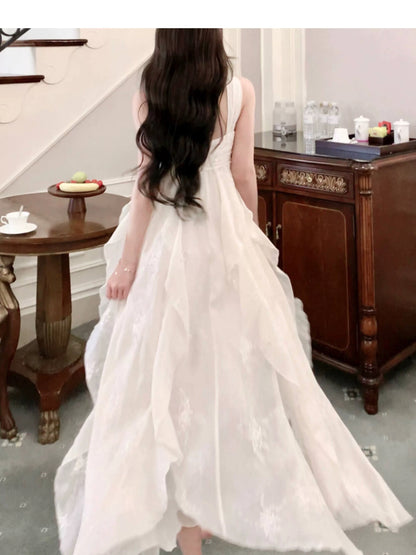 Artistic A Line Sweetheart Chiffon Outdoor Semi Formal Summer Garden Date Night Outfit Wedding Guest Dresses RB5029