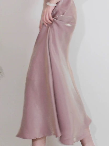 Dazzling Mermaid U Neck Pink With Cap Sleeves Outdoor Semi Formal Garden Beach Event Outfits Wedding Guest Dresses RB5092