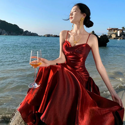 Classy Mermaid Spaghetti Strap Green Prom Dress Inspo For Women Girls Formal Party Gowns Long Formal Dresses RB5111
