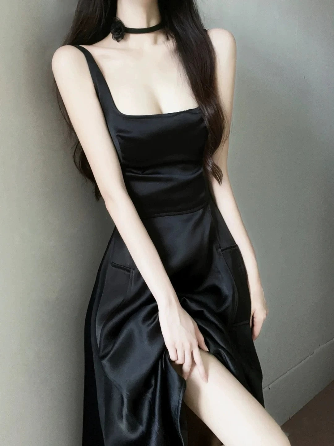Elegantes A-Linien-Kleid mit eckigem Ausschnitt für Black-Tie-Abend, Ball, Frühling, Sommer, Strand, formelle Anlässe und Hochzeitsgäste N3963