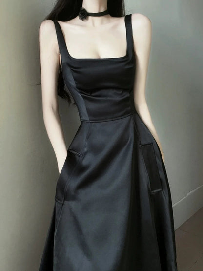 Elegantes A-Linien-Kleid mit eckigem Ausschnitt für Black-Tie-Abend, Ball, Frühling, Sommer, Strand, formelle Anlässe und Hochzeitsgäste N3963