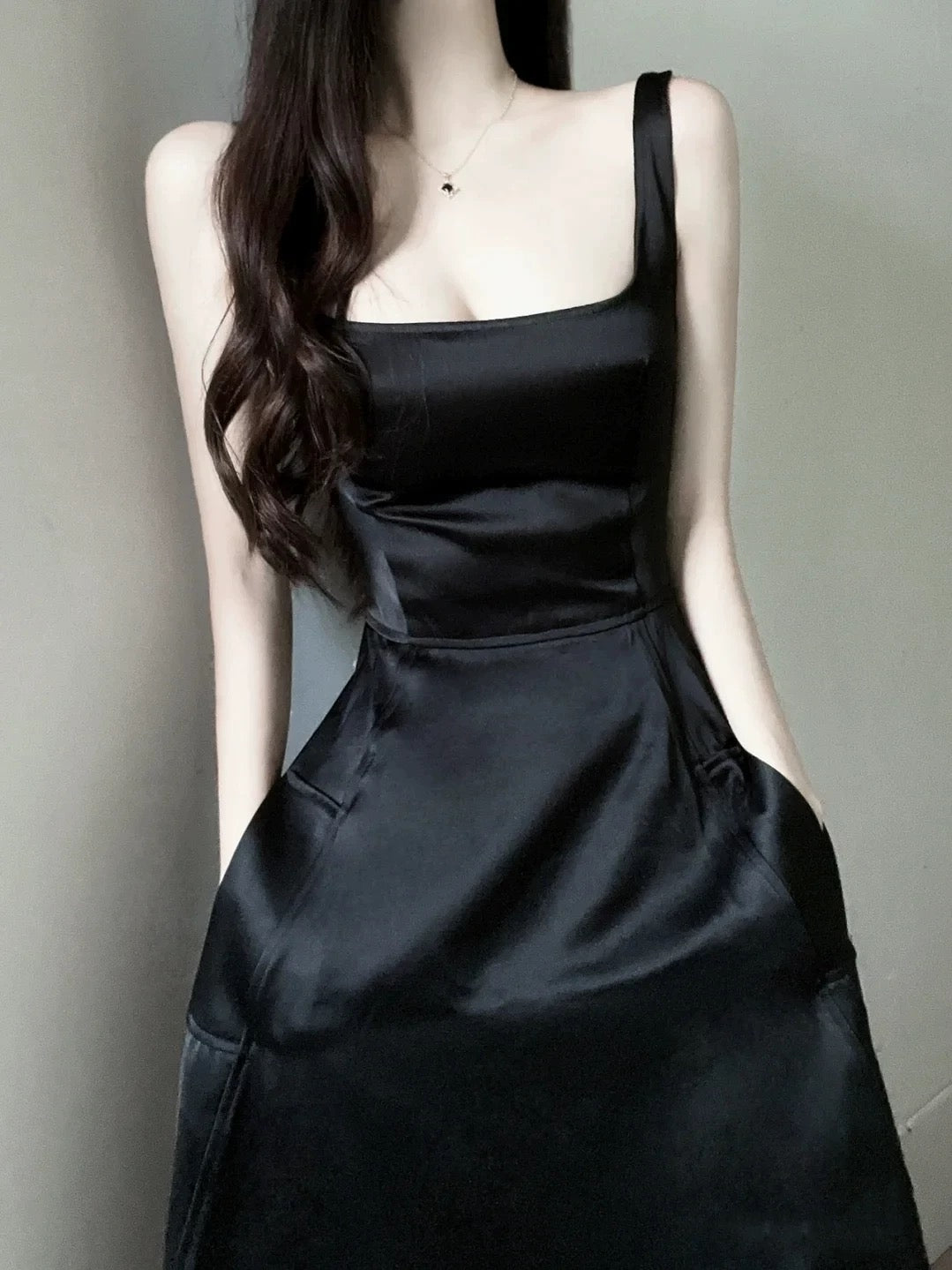 Elegantes A-Linien-Kleid mit eckigem Ausschnitt für Black-Tie-Abend, Ball, Frühling, Sommer, Strand, formelle Anlässe und Hochzeitsgäste N3963