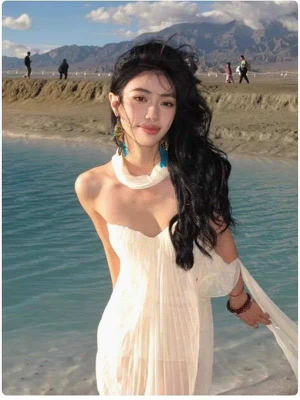 Robes de bal simples en mousseline de soie, coupe trapèze, bustier cœur avec ruban, robe de soirée longue formelle N3995