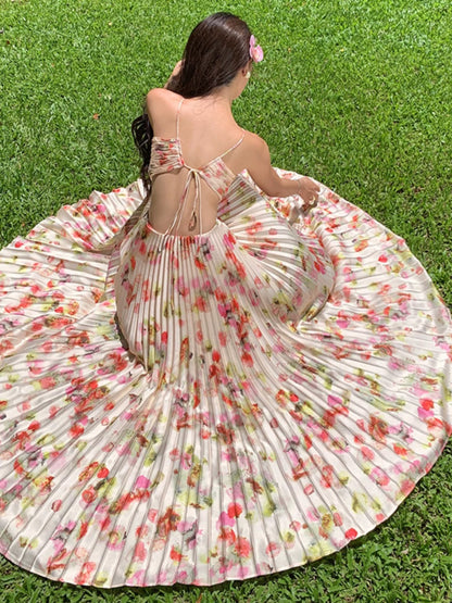 Modest A line Halter Floral Backless Open Back 21st Birthday Elegant Outfit Formal Wedding Guest Dresses N4007