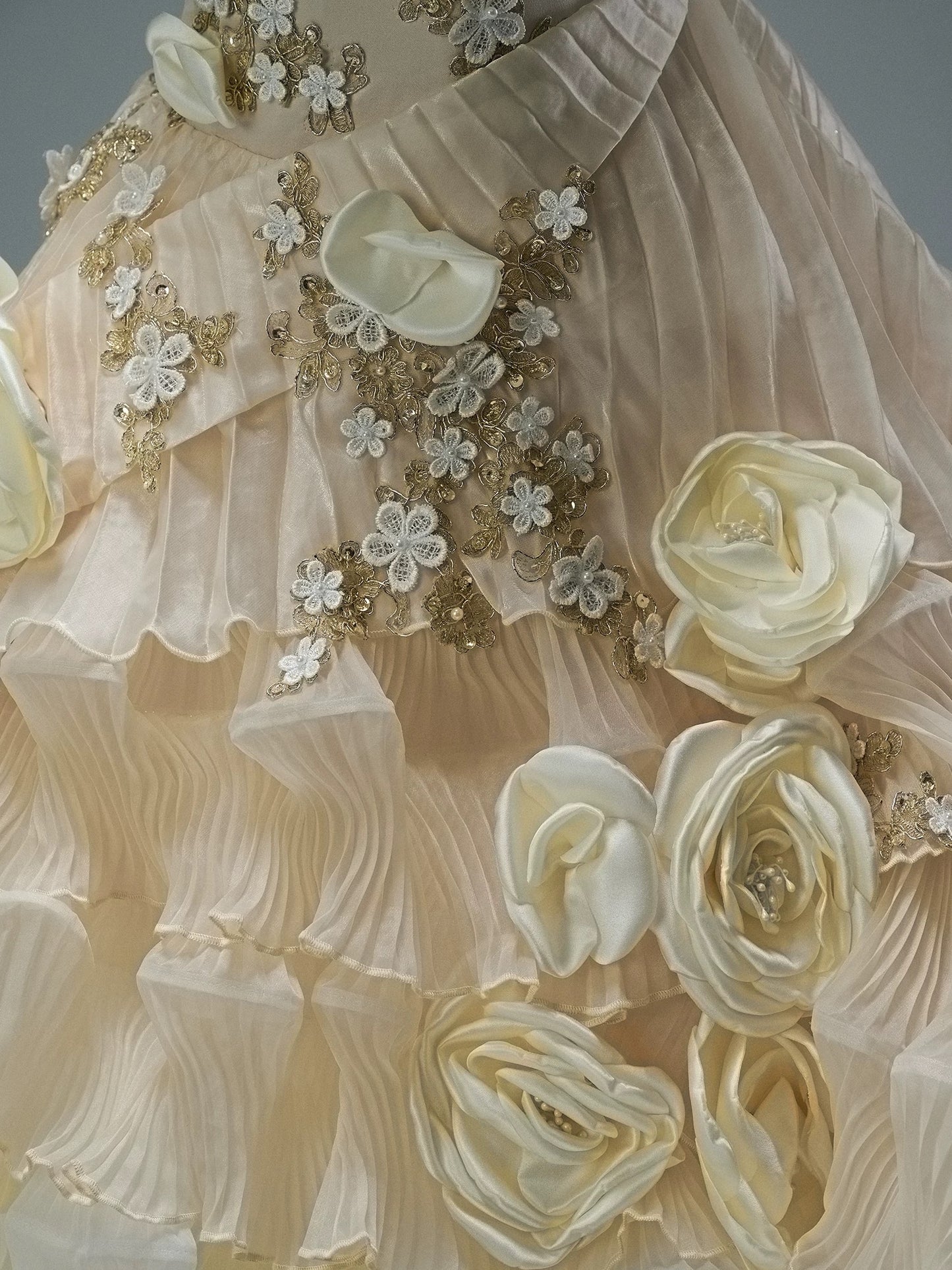 Cute Ball Gown Off The Shoulder Yellow With Ruffled Flowers Long Quinceanera Dresses Sweet 15 Dress Formal Outfits RB5507