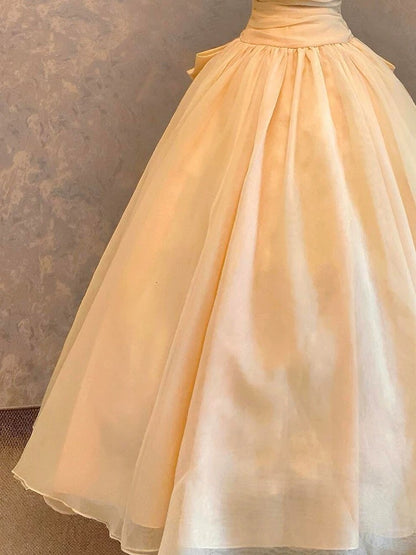 Princess Ball Gown Off The Shoulder Yellow Sweet 16 Dresses Quinceanera Dress Long 15 Vestidos De Fiesta N4114