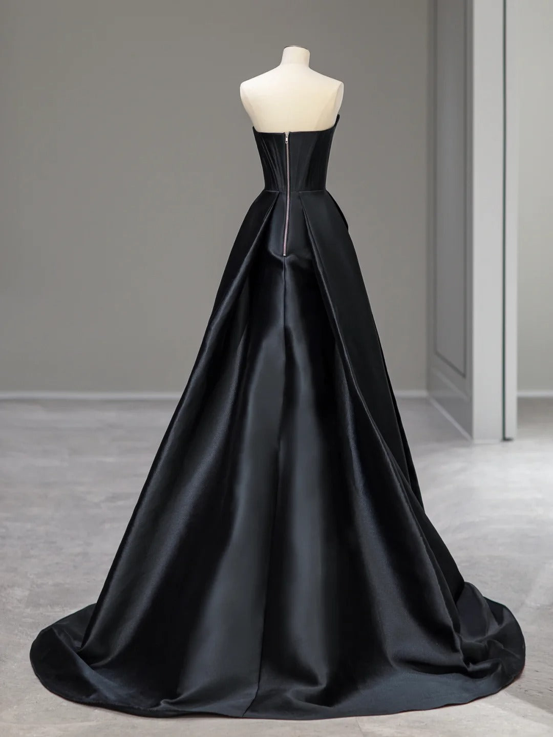 Magnifique Robe de Bal bustier, robe de soirée noire longue inspiration tenues de soirée RB3995