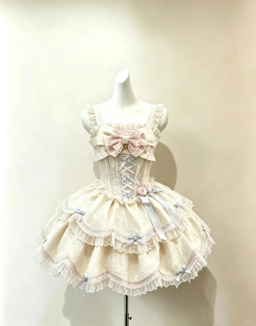 Elegantes Ballkleid, eckiger Ausschnitt, Gelb, Blau, Bunt mit Schleife, Lolita-Kleid, Heimkehrkleider, Hoco Outfit RB4680