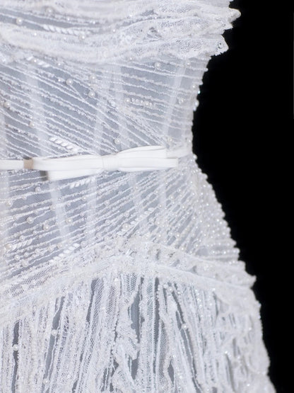 Robe de mariée à paillettes, robe de bal à bretelles spaghetti, robe de mariée blanche à sequins et perles, robe de mariée longue et ajustée N156