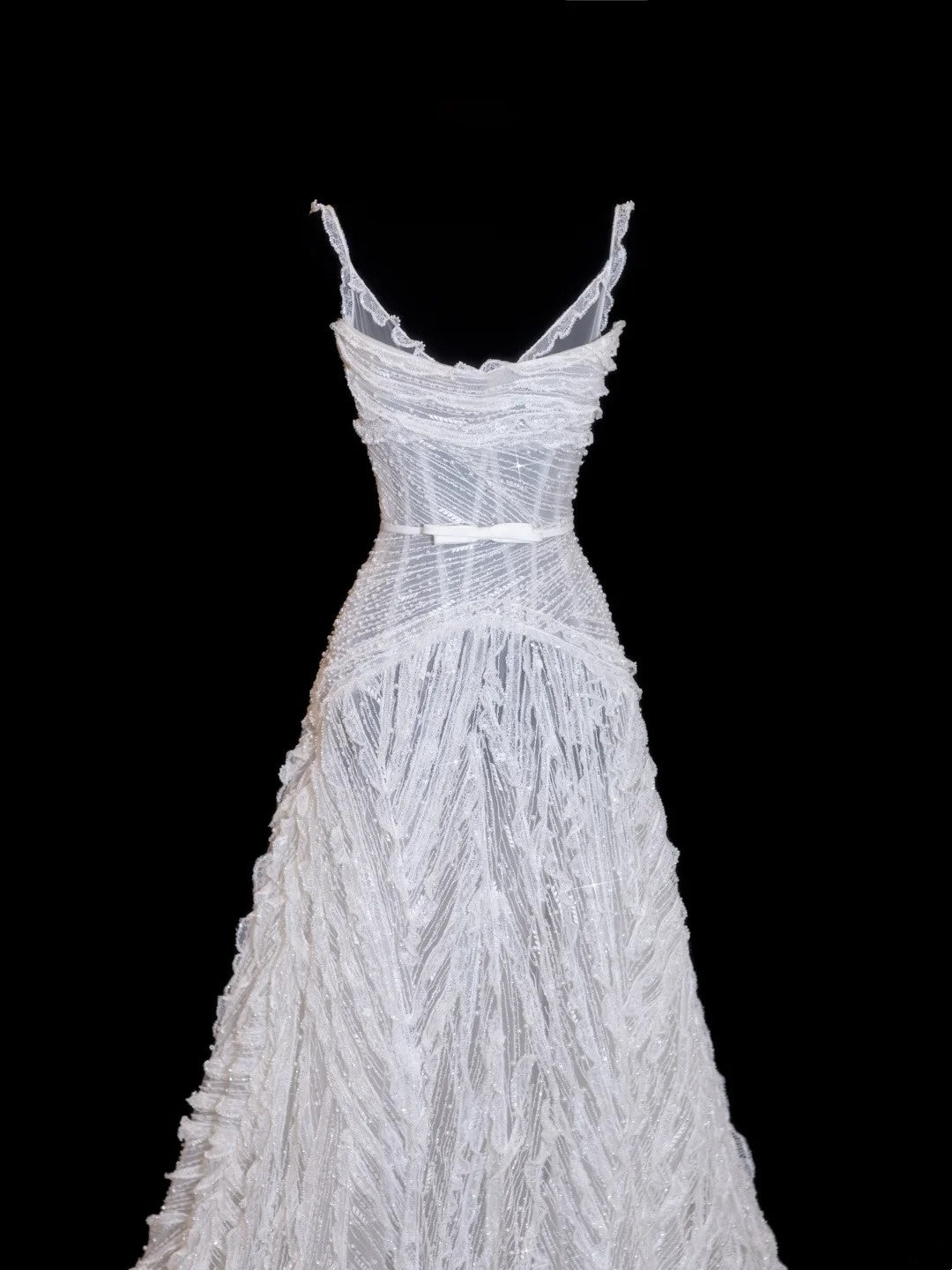 Robe de mariée à paillettes, robe de bal à bretelles spaghetti, robe de mariée blanche à sequins et perles, robe de mariée longue et ajustée N156