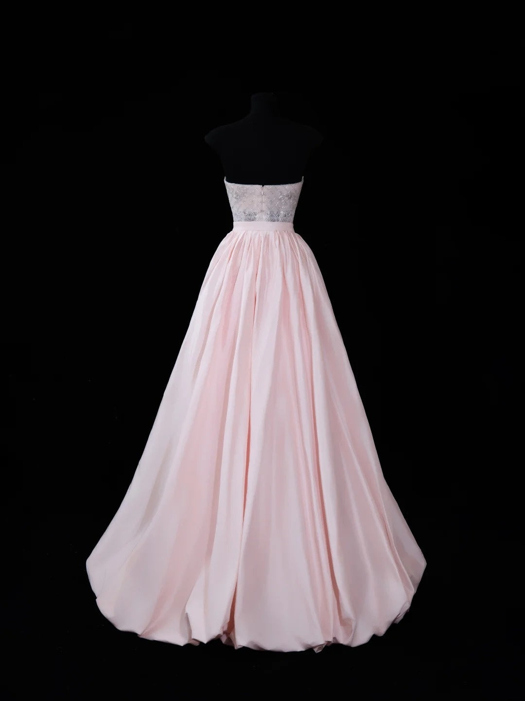 Chic Mermaid Strapless Pink Sequin With Beaded Crystals Bodice Inspo Formal Party Gowns Prom Dresses N157
