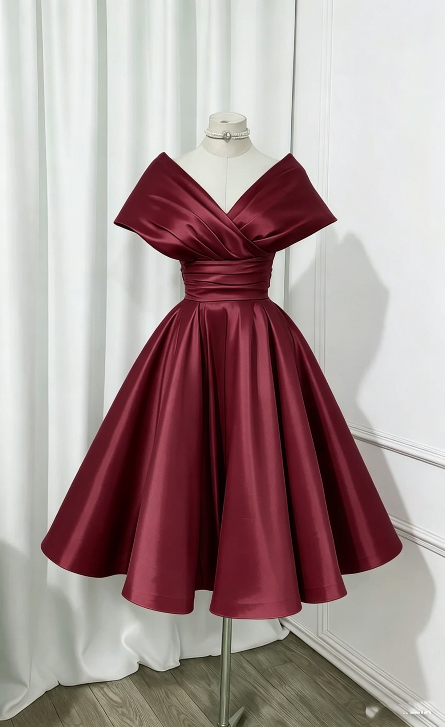 Hübsches Ballkleid Schulterfrei Rosa Kurz Mini Homecoming-Kleid Abschlussballkleid N2435
