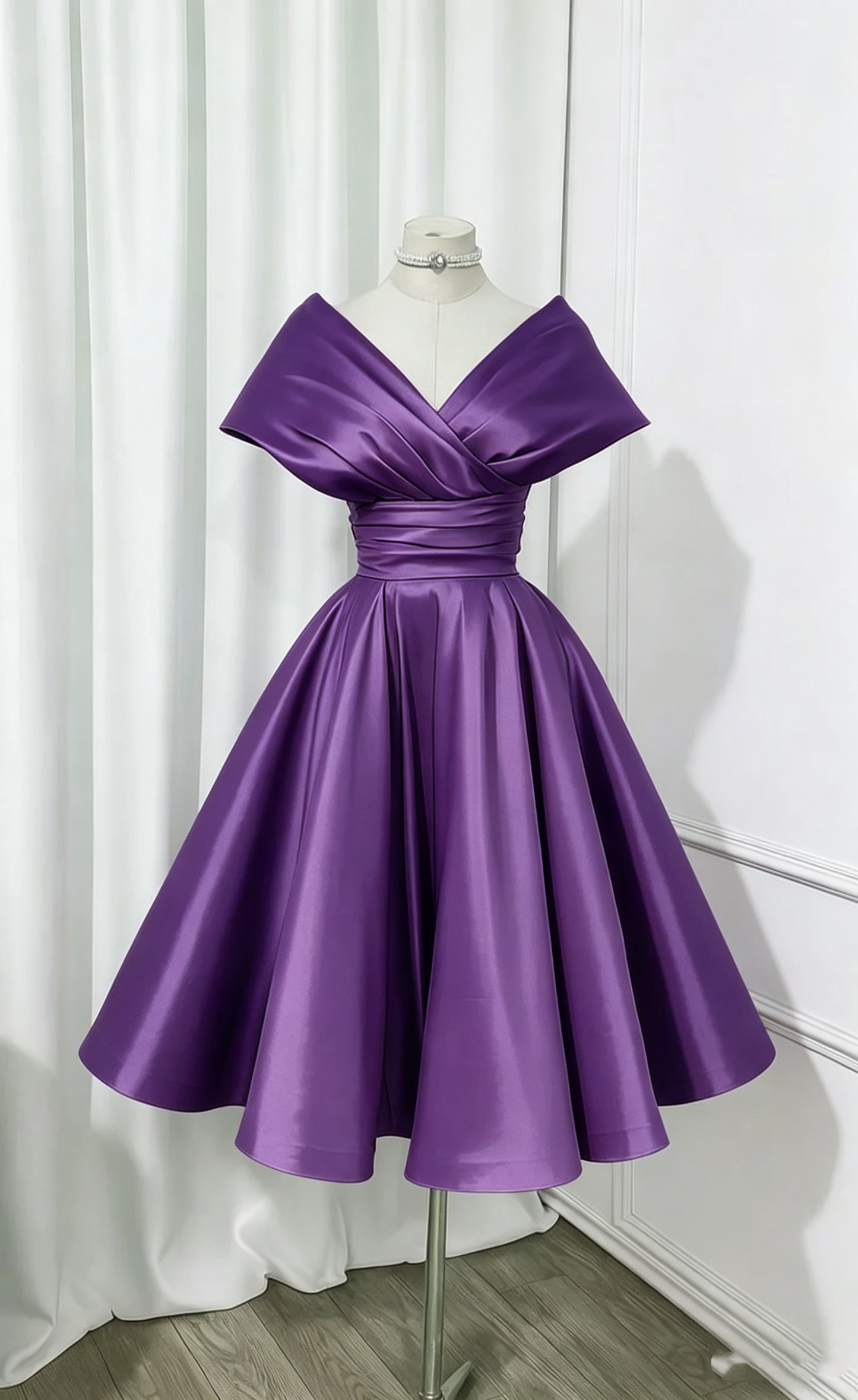 Hübsches Ballkleid Schulterfrei Rosa Kurz Mini Homecoming-Kleid Abschlussballkleid N2435