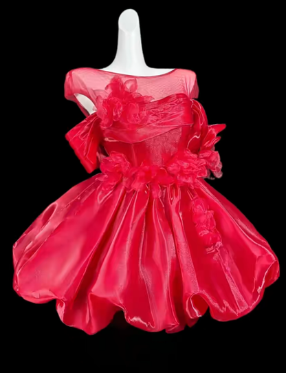 Süßes Ballkleid schulterfrei Mintgrün Kurz Mini Party Geburtstag Cocktail Heimkehrkleider N4352
