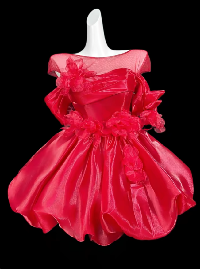Süßes Ballkleid schulterfrei Mintgrün Kurz Mini Party Geburtstag Cocktail Heimkehrkleider N4352