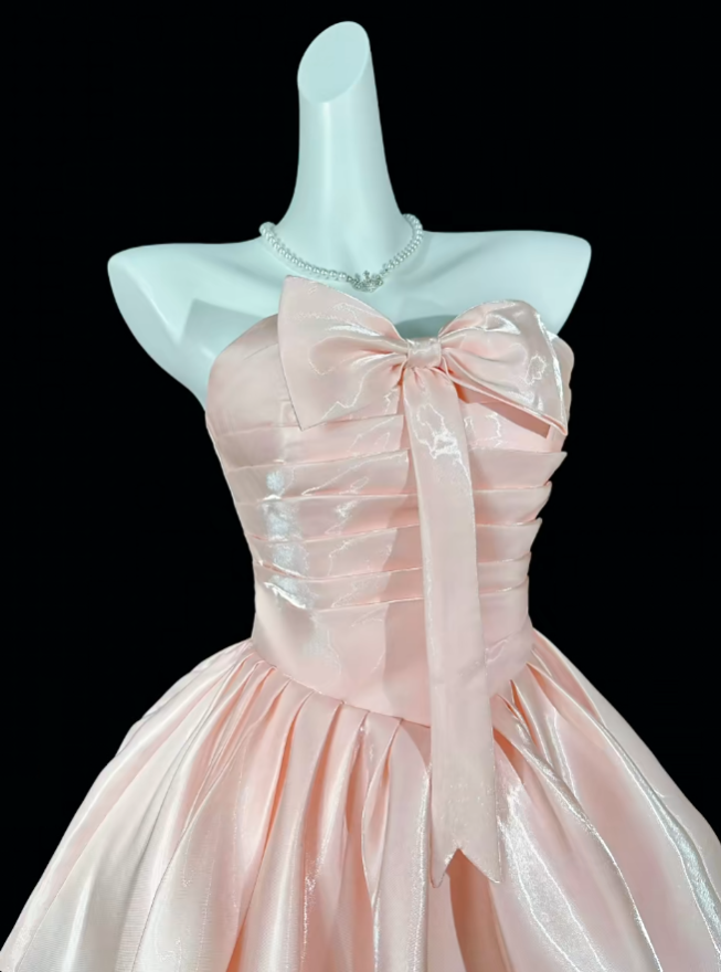 Süßes Ballkleid Sweetheart Blush Pink Kurze Mini Party Cocktail Homecoming Kleider N4357