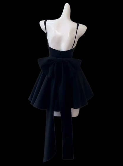 Wunderschöne Ballkleider, eckiger Ausschnitt, schwarzer Samt, Mini, Senior, kurzes Hoco-Kleid, Abiballkleider, High School Homecoming Dresses N4656