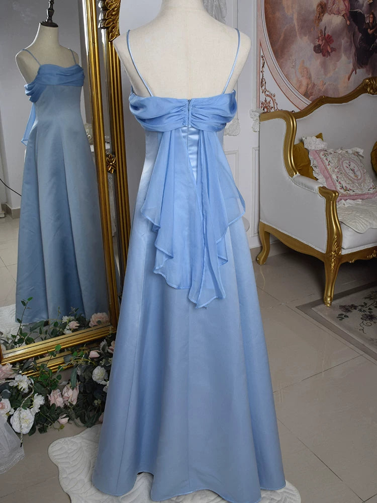 Robe de bal rose vintage années 1950, coupe trapèze, bretelles spaghetti, inspiration robe de soirée longue rétro tenue pour un 20e anniversaire AB2354